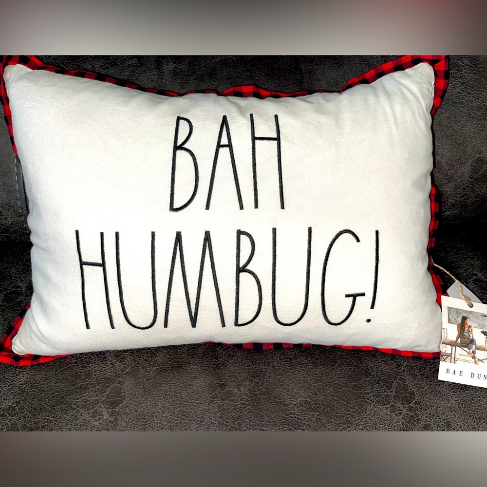 Rae Dunn BAH‎ HUMBUG Pillow